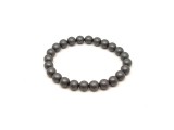 R.M.ékszer Hematit matt ásvány karkötő golyós 8mm