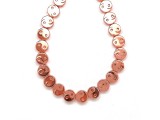R.M.ékszer Hematite szin rose gold yin yang korong 10mm– ékszerkészítő alapanyag (füzér)