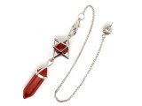 R.M.ékszer Inga csúcs merkaba Jáspis vörös 8x35mm