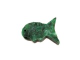 R.M.ékszer Jáde afrikai átfúrt hal 40-50mm