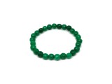 R.M.ékszer Jáde faz szin sötétzöld gyerek golyó karkötő 6mm