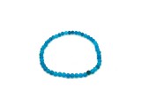 R.M.ékszer Jáde fazettált szin kék golyó karkötő 4mm