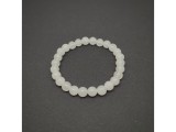R.M.ékszer Jáde fehér golyó gyerek karkötő 6mm