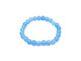 R.M.ékszer Jáde szin babakék gyerek golyó karkötő 6mm