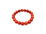 R.M.ékszer Jáspis vörös golyó karkötő 10-10,5mm