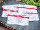 R.M.ékszer Kabbala védelmező vörös paracord karkötő kártyával 5 dbos csomag