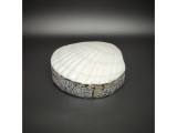R.M.ékszer Kagyló alakú ékszertartó doboz fehér díszes tároló 10–11×10 cm