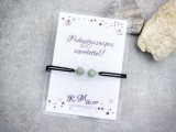 R.M.ékszer Labradorit karkötő védőangyal medállal, állítható – pedagógusnapi ajándék tanárnak, óvónőnek, szürke ásvány