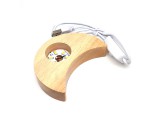 R.M.ékszer Lámpa fa talpas USB hold fehér 10cm