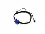 R.M.ékszer Lapis lazuli csomózott állítható karkötő 9x14mm
