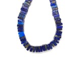 R.M.ékszer Lapis lazuli négyzetlap 8-9x3-4mm – ékszerkészítő alapanyag (füzér)