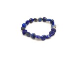 R.M.ékszer Lapis lazuli szív formájú karkötő 11mm