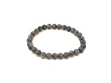 R.M.ékszer Larvikit matt ásvány karkötő golyós 6mm