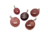 R.M.ékszer Medál Eperkvarc 2-3cm