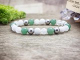R.M.ékszer Menta vitalitás vegyes ásvány karkötő
