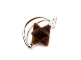 R.M.ékszer Merkaba medál fémmel Tigrisszem 2x3cm