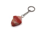 R.M.ékszer Natúr jáspis vörös fehér kulcstartó