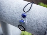 R.M.ékszer Nyitottság angyal lápisz lazuli microcord karkötő