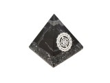 R.M.ékszer Onix fekete piramis sri yantra ezüst 6-7cm