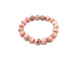 R.M.ékszer Rodokrozit golyó karkötő 10-11mm