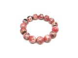 R.M.ékszer Rodokrozit golyó karkötő 14-15mm