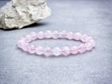 R.M.ékszer Rózsakvarc ásvány karkötő