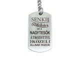 R.M.ékszer Senki sem tökéletes de a nagytesók acél medálos kulcstartó