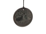 R.M.ékszer Shungit medál gravírozott életfa 50mm