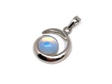R.M.ékszer Spirál medál fém Opalit 2cm