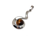 R.M.ékszer Spirál medál fém Tigrisszem 2x3,5cm