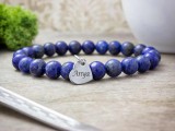 R.M.ékszer Szeretlek Anya lápisz lazuli ásvány karkötő