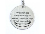 R.M.ékszer Te vagy az Anyukám és Nagymama acél medálos kulcstartó