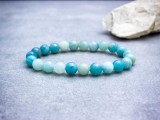 R.M.ékszer Teljes nyugalom amazonit ásvány karkötő