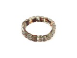 R.M.ékszer Tibeti kvarc téglalap ásvány karkötő 12×10mm