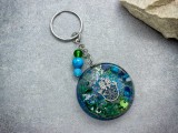 R.M.ékszer Türkiz orgonit műgyanta kulcstartó