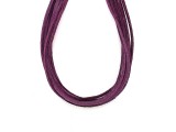 R.M.ékszer Vékony bőrszál lila