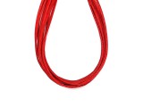R.M.ékszer Vékony bőrszál piros