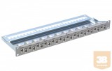 R&M R305121 24 portos Cat5e patch panel, árnyékolt