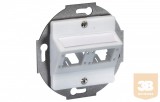 R&M R306010 Előlap 50x50-es ,2 Port, fehér R&M betétekhez