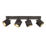 R80334079 Tommy fekete 4-es mennyezeti spot lámpa (TRIO_R80334079)