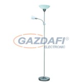 RÁBALUX 4091 Harmony lux állólámpa E27 100W+E14 40W, szatin króm 230V