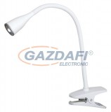 RÁBALUX 4196 Jeff csiptetős asztali lámpa LED 4,5W, fehér 230V 3000K 330lm A+