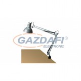 RÁBALUX 4216 Arno asztali lámpa E27 60W, ezüst, fém satuval 230V A++ -> E