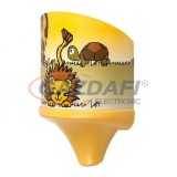 RÁBALUX 4571 Leon fali lámpa, oroszlán mintás 230V 7W 2700K 18lm E