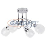 RÁBALUX 6083 Dave 4 ágú mennyezeti lámpa E14 4x40W króm üvegbúra 230V