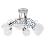 RÁBALUX 6085 Dave 6 ágú mennyezeti lámpa E14 6x40W króm üvegbúra 230V