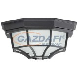 RÁBALUX 8346 Milano kültéri mennyezeti lámpa E27 100W fekete IP44 230V