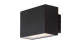 Rábalux MATARO alumínium-üveg 7W LED fekete kültéri fali lámpa IP54 5évG 77073