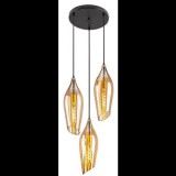 Rábalux Rabalux 72203 BELLINI Függeszték, 100 cm, fekete-borostyánsárga (SKL000451400)