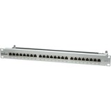 Rack szekrénybe építhető 24 portos RJ45 elosztó, CAT6 UTP, FTP patch panel, Intellinet 720014 (720014)